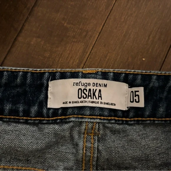 Refuge Blue Wide Leg Jeans - Picture 3 of 3